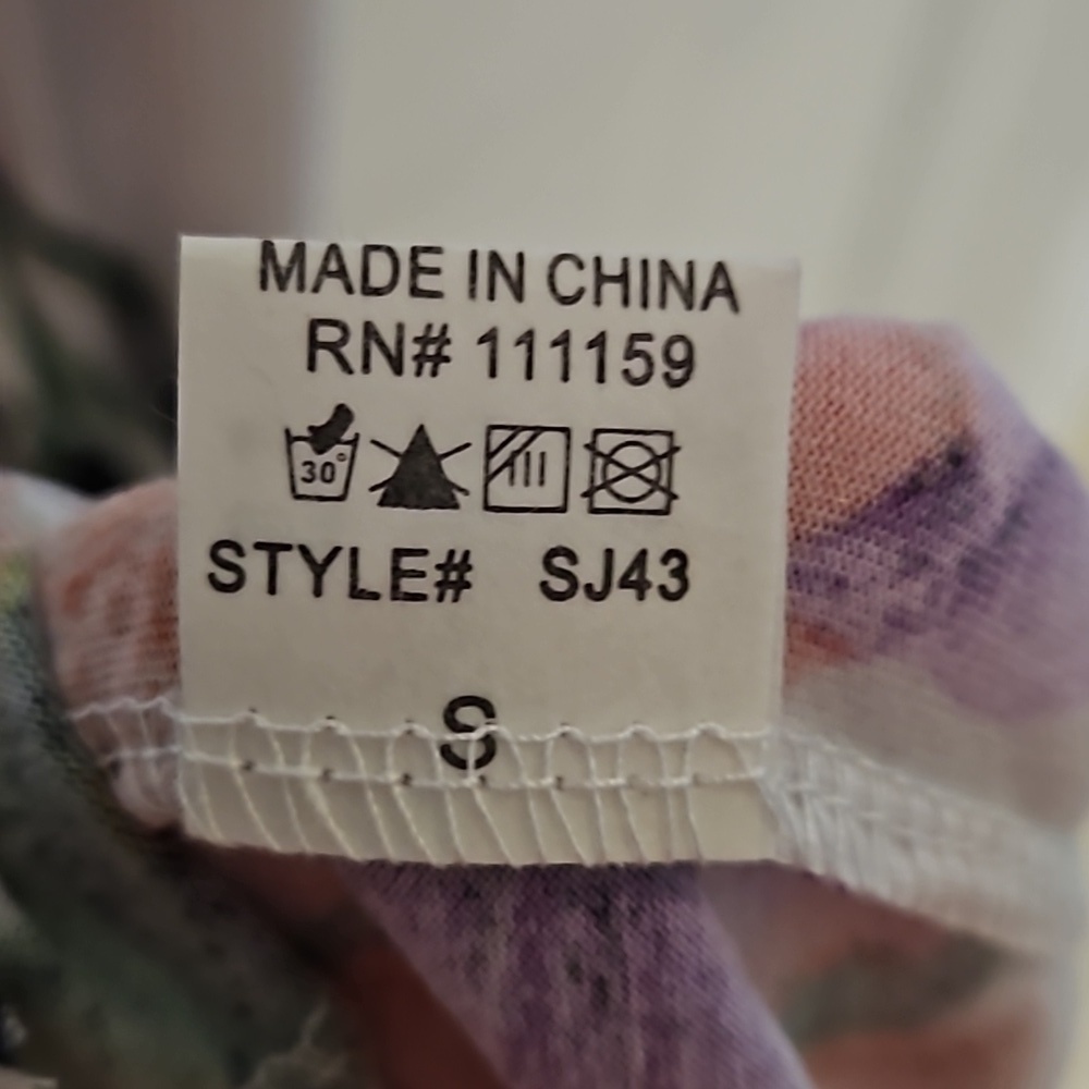 Special One Juniors Long Sleeveless Floral Pink Purple White Lightweight Dress S - Picture 4 of 12